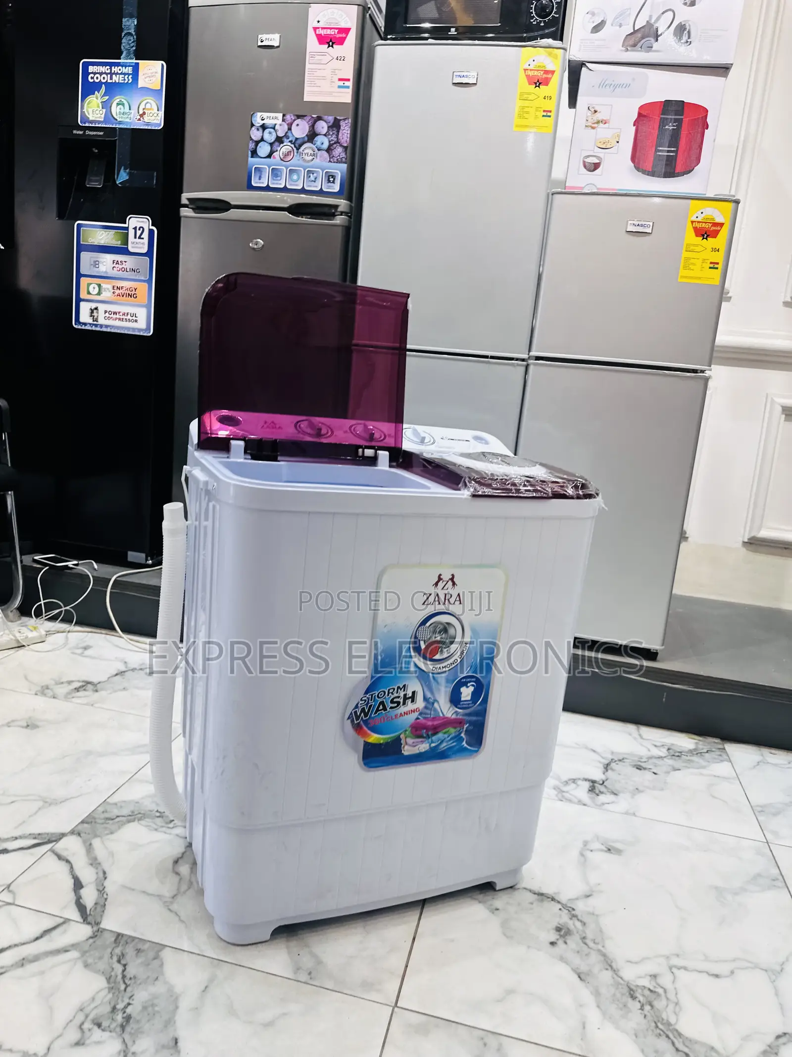 5kg Topload Washing Machine Zara White Less Vibration