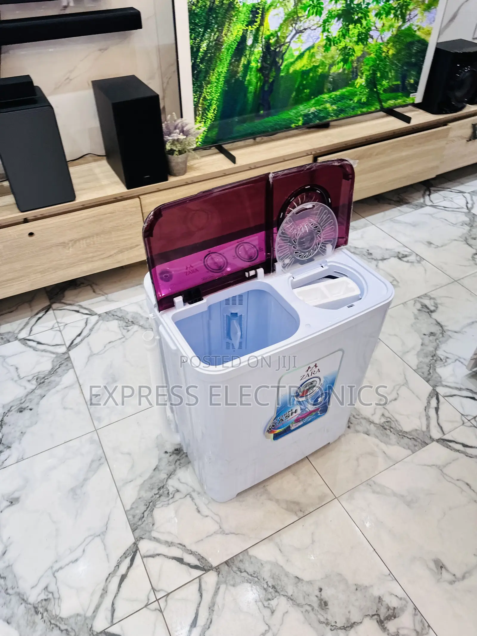 Transparent Lid Sleek Cover 5kg Topload WM Zara.