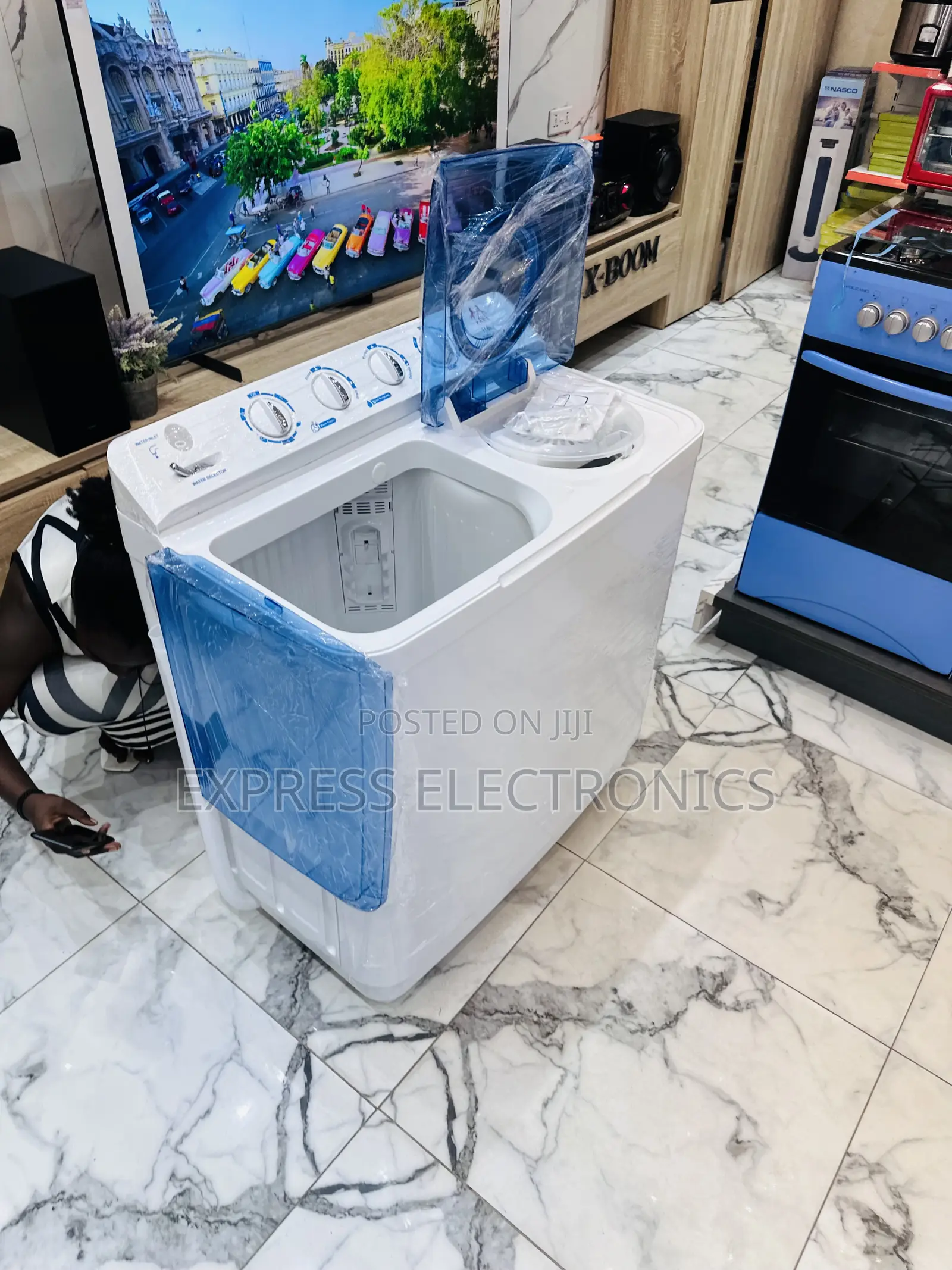 8kg Topload Washing Machine Zara White.  