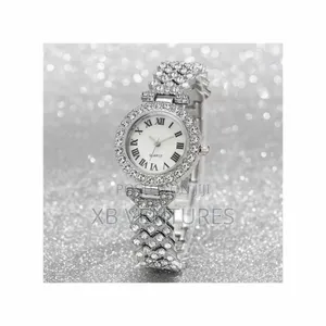 5PCS Watch Ring Necklace Earrings Bracelet Set