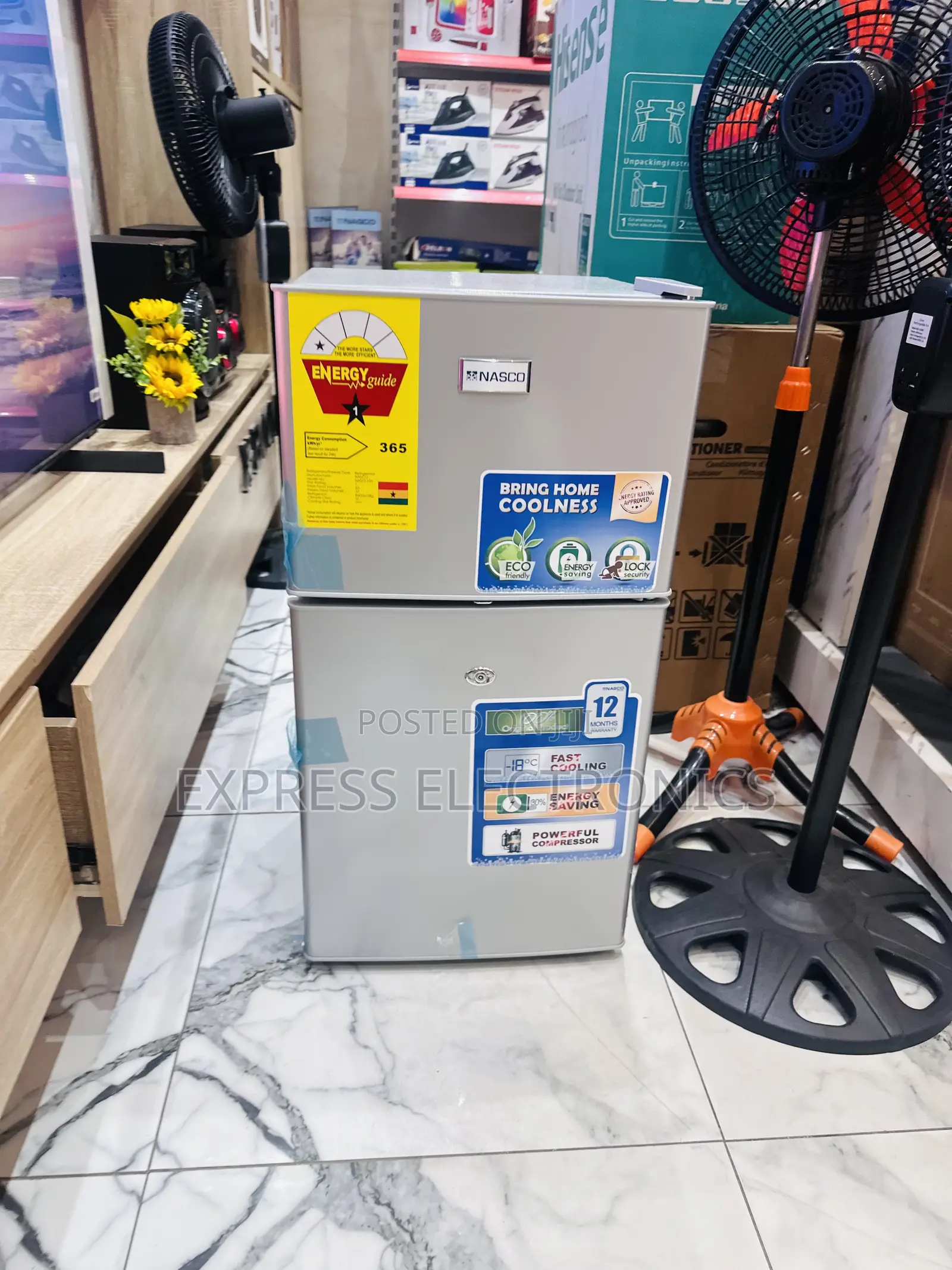 Less Expensive Double Door Fridge Nasco Nasd-120fl.