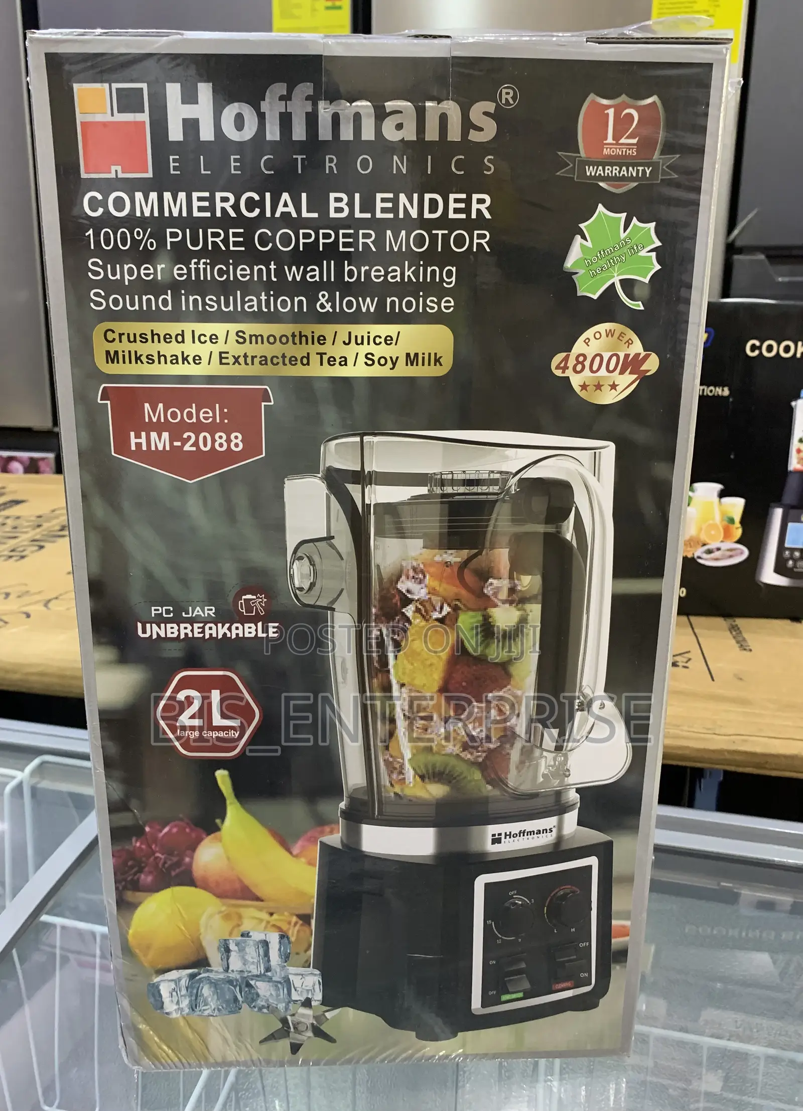 Hoffmans Commercial Blender 2L