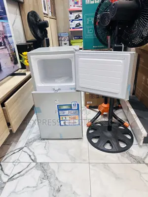 Durable Build Tablet Top Double Door Nasco Fridge Grey