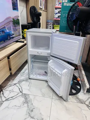 Double Door Fridge Nasco Mini Fridge Grey Color.