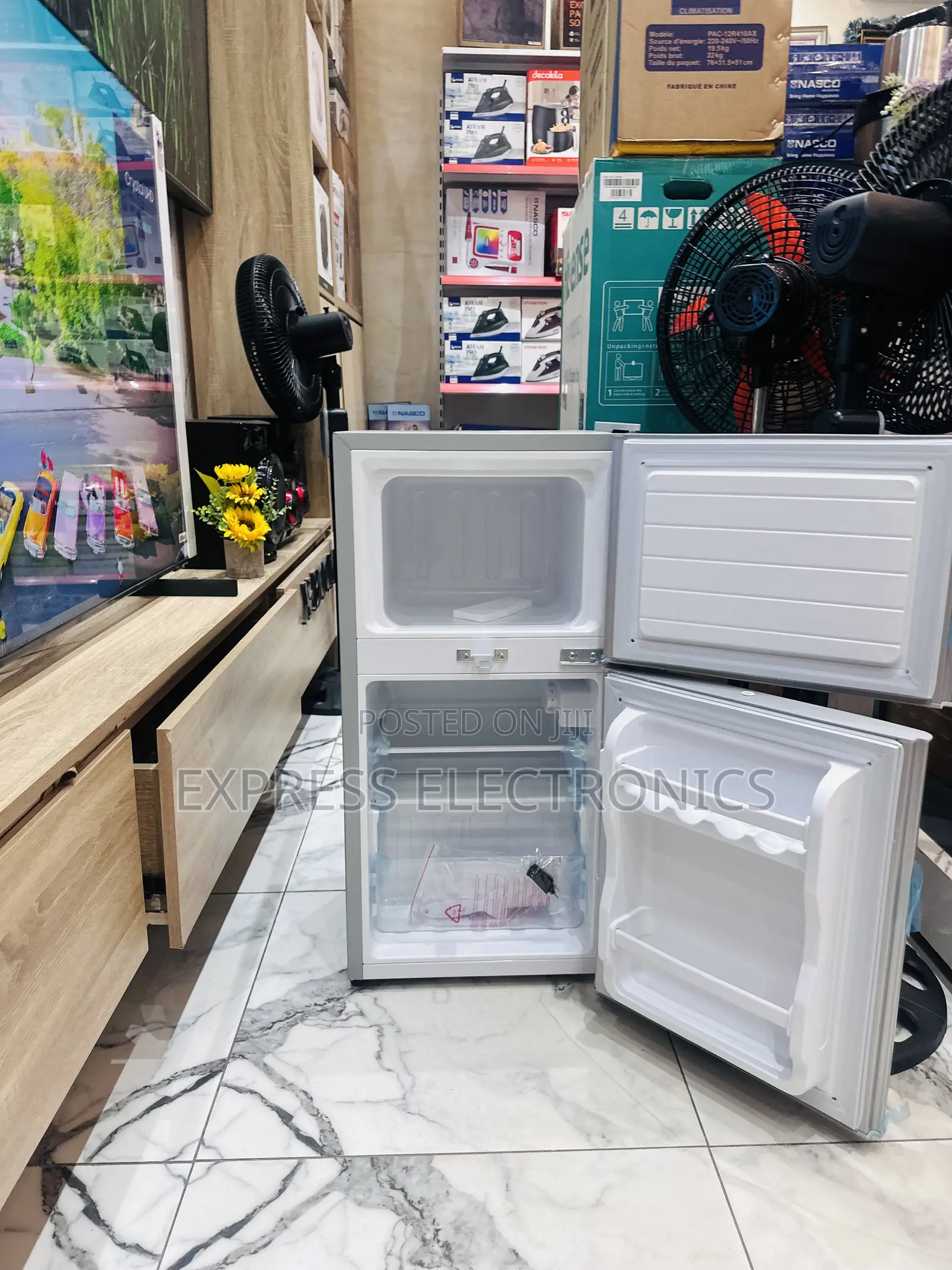 Very Affordable Mini Double Door Fridge Nasco Bass-120fl