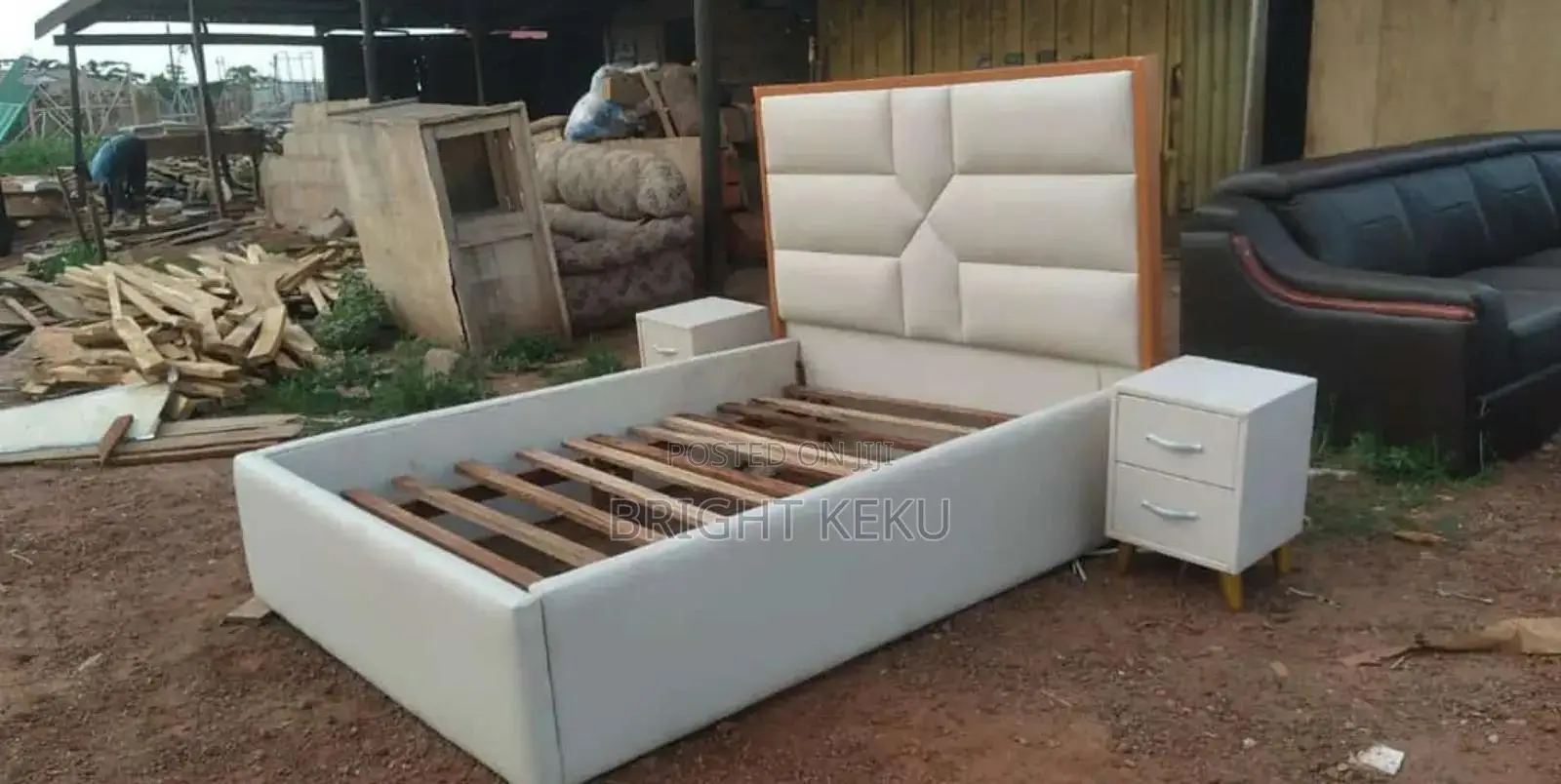 Double Bed Frame With Side It Is Available