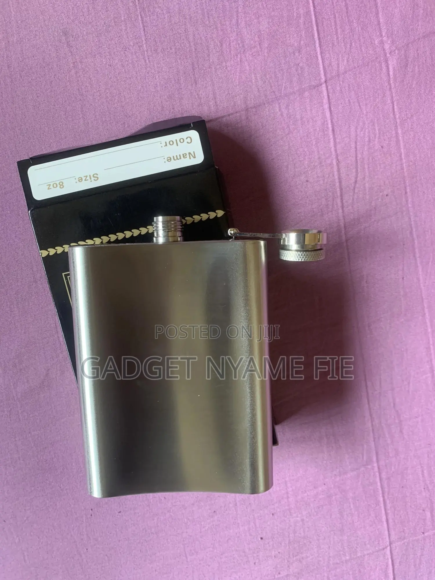 Stainless Steel Hip Flask 8oz