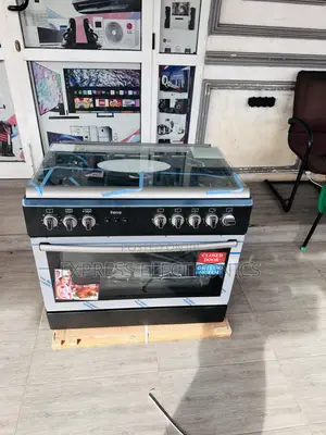 Look Stylish Gas Cooker Oven Black 5burnet 60/90