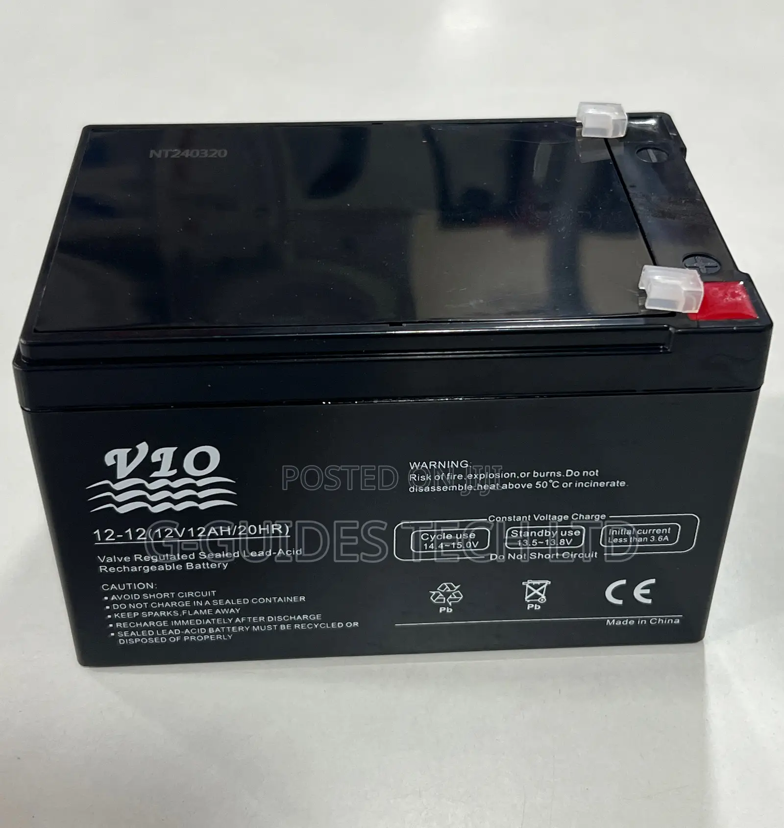 12v 12ah Sealed Lead-Acid Battery, Vio 12v 12ah Ups Battery
