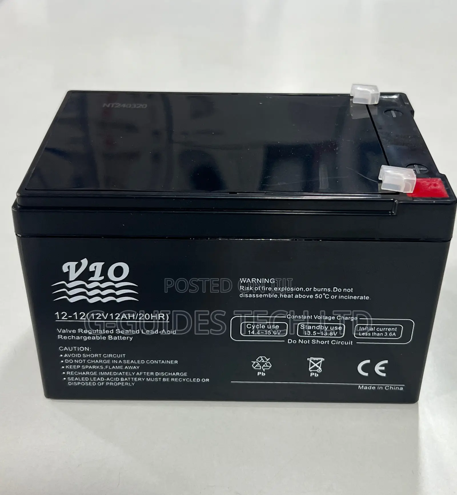 12v 12ah Sealed Lead-Acid Battery, Vio 12v 12ah Ups Battery