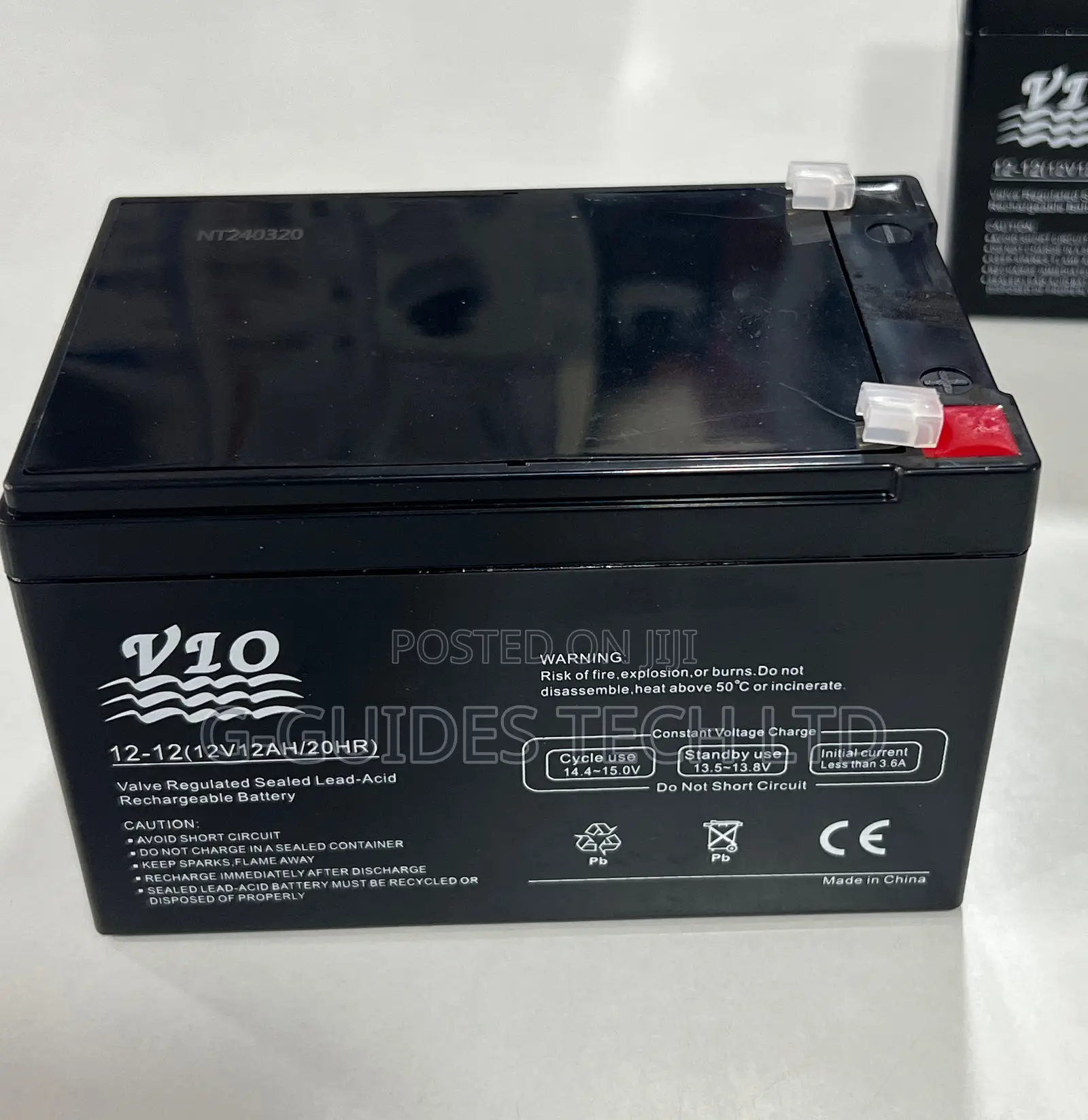 12v 12ah Sealed Lead-Acid Battery, Vio 12v 12ah Ups Battery