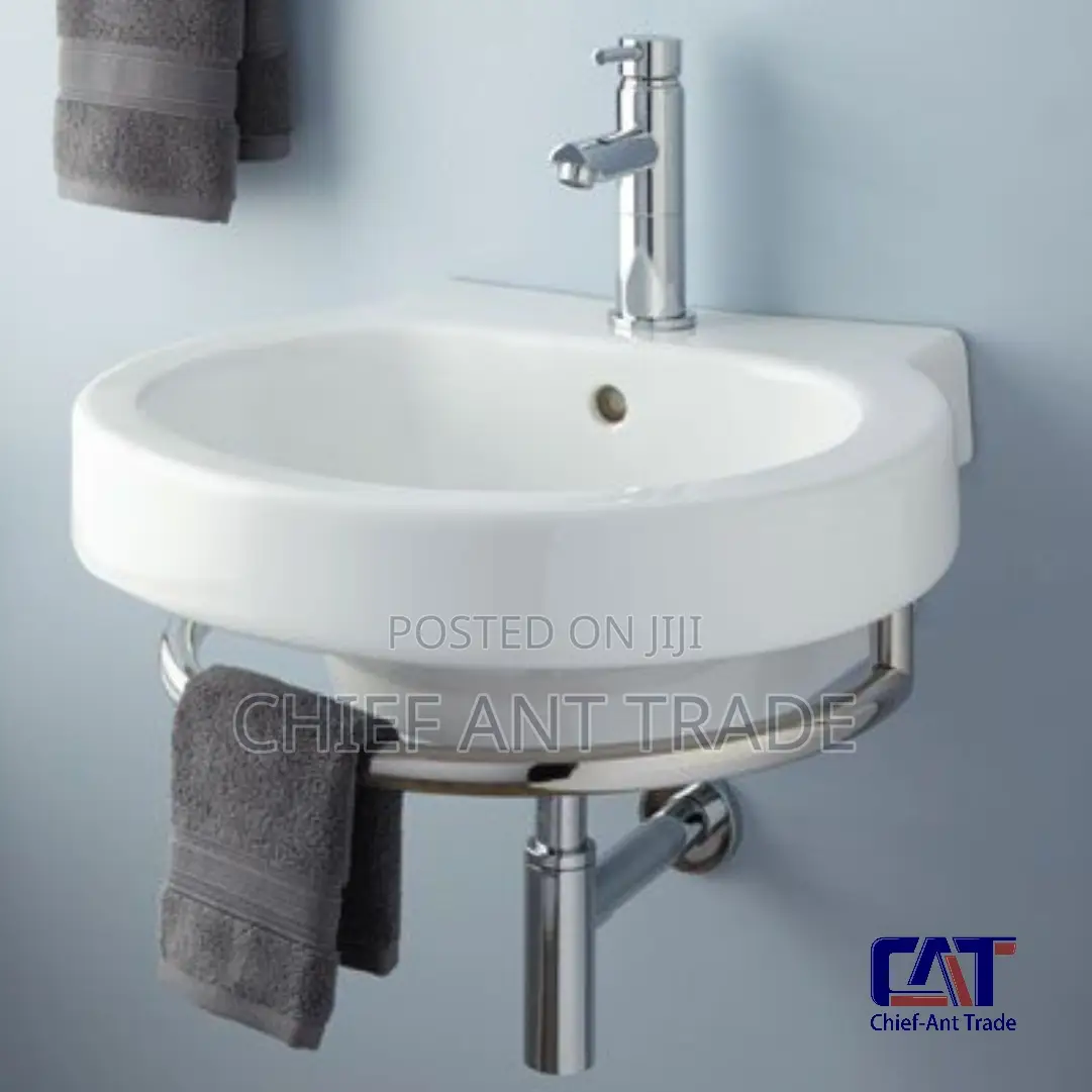 Basin With Mirror Glass Stand. 2017-43