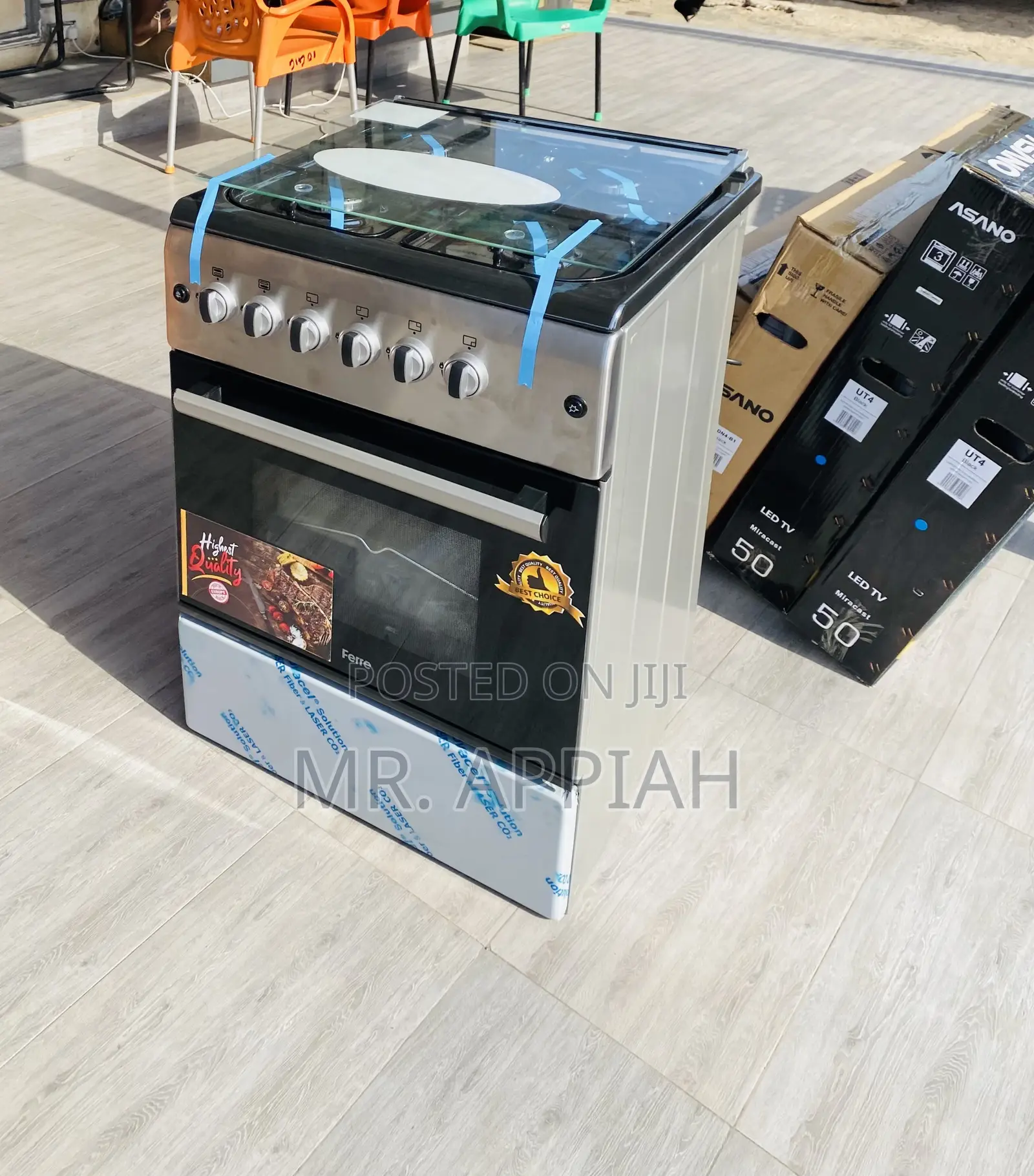Reliable Ferre 60x60 Auto Ignition, Auto Rotisserie(Gray).