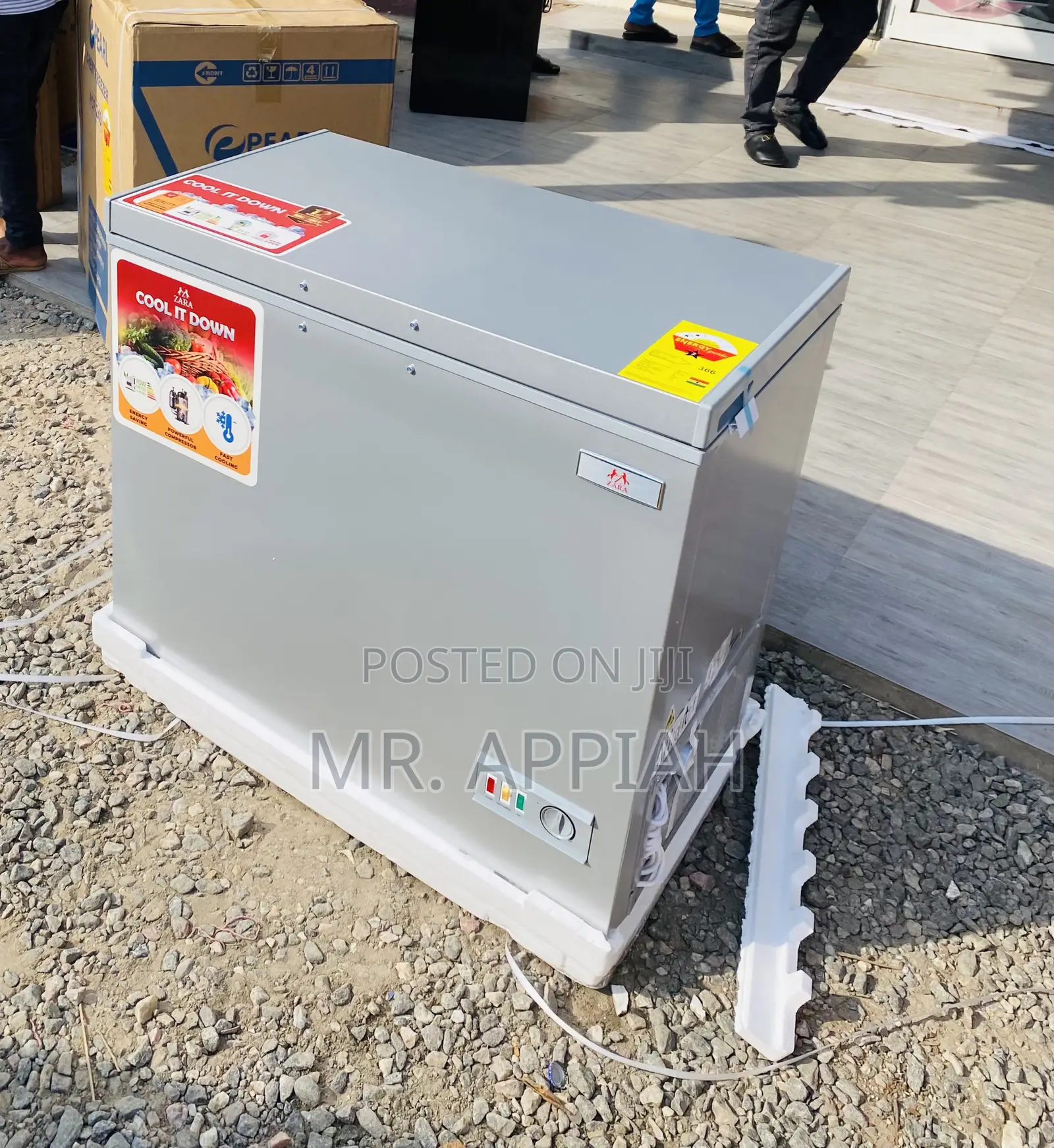 Adorable 300FL Zara Single Door Chest Freezer(Gray).