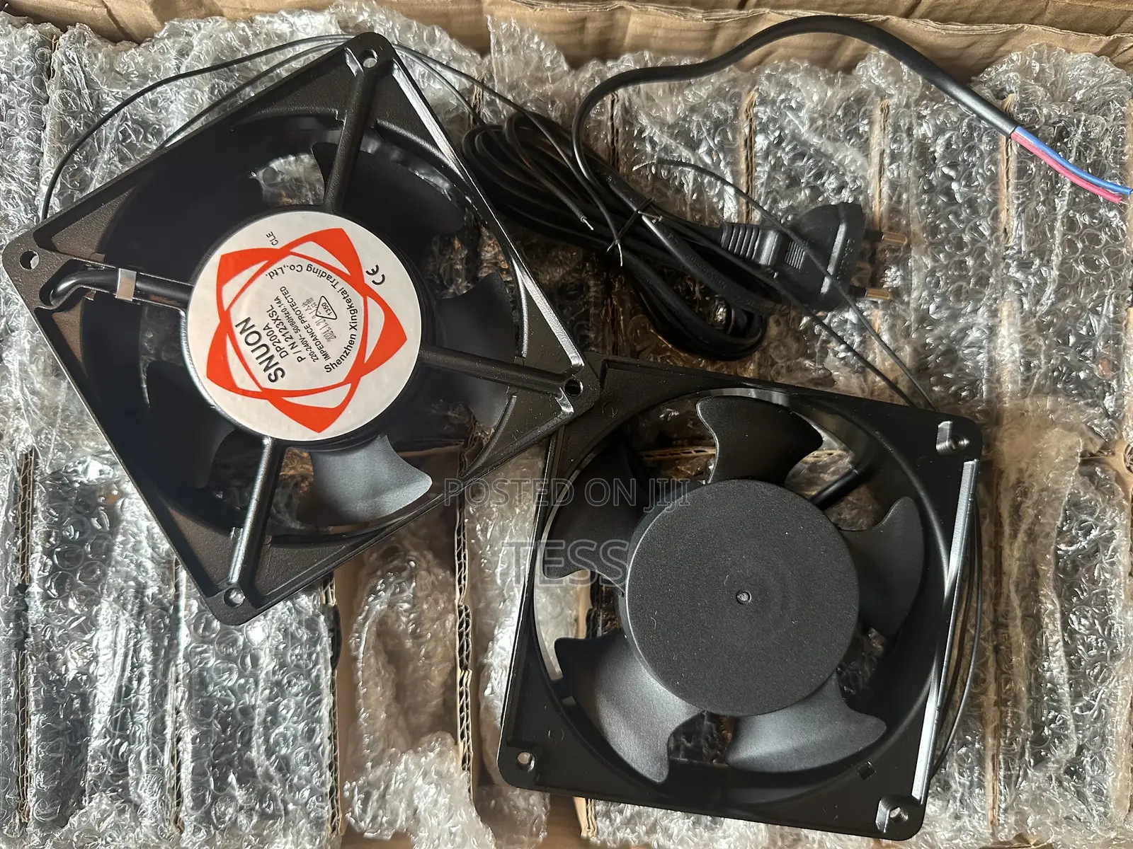 Cabinet Rack Fan With Power Cable for Server Etc.