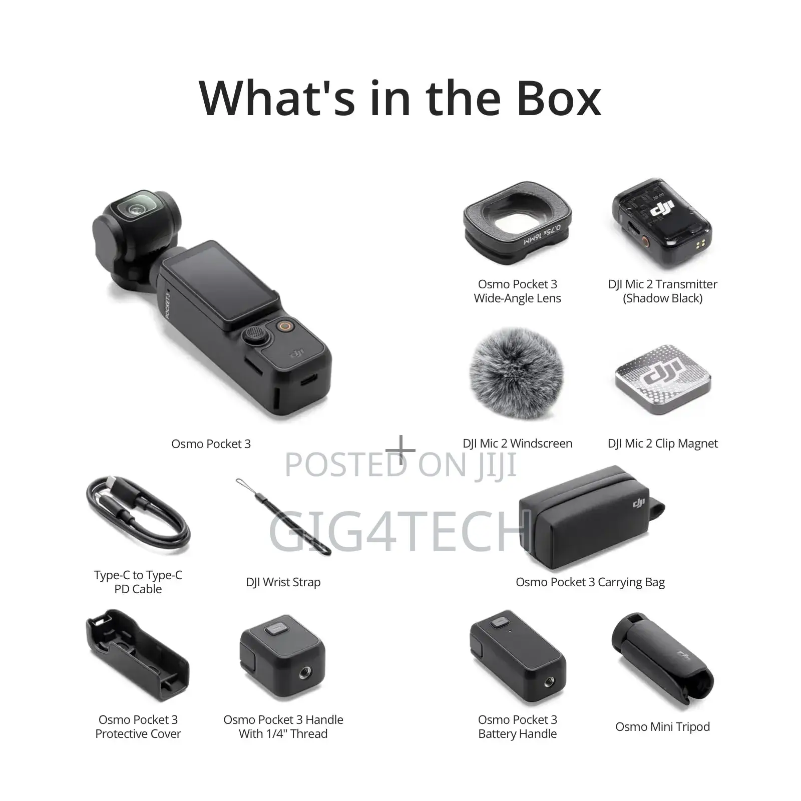 Dji Osmo Pocket 3 Creator Combo Vlogging Kit With Dji Mic 2 Microphone