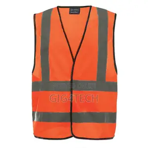 Green And Orange Reflector Vest Or Shirt