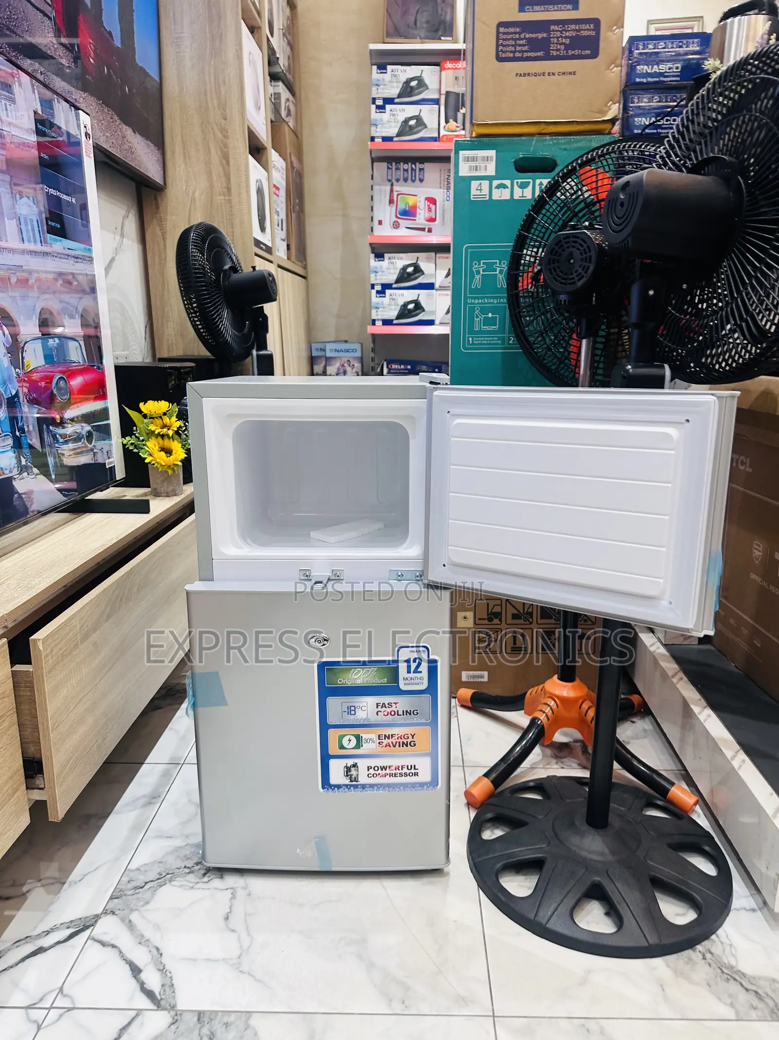 Top Freezer Double Door Mini Size Fridge Nasco