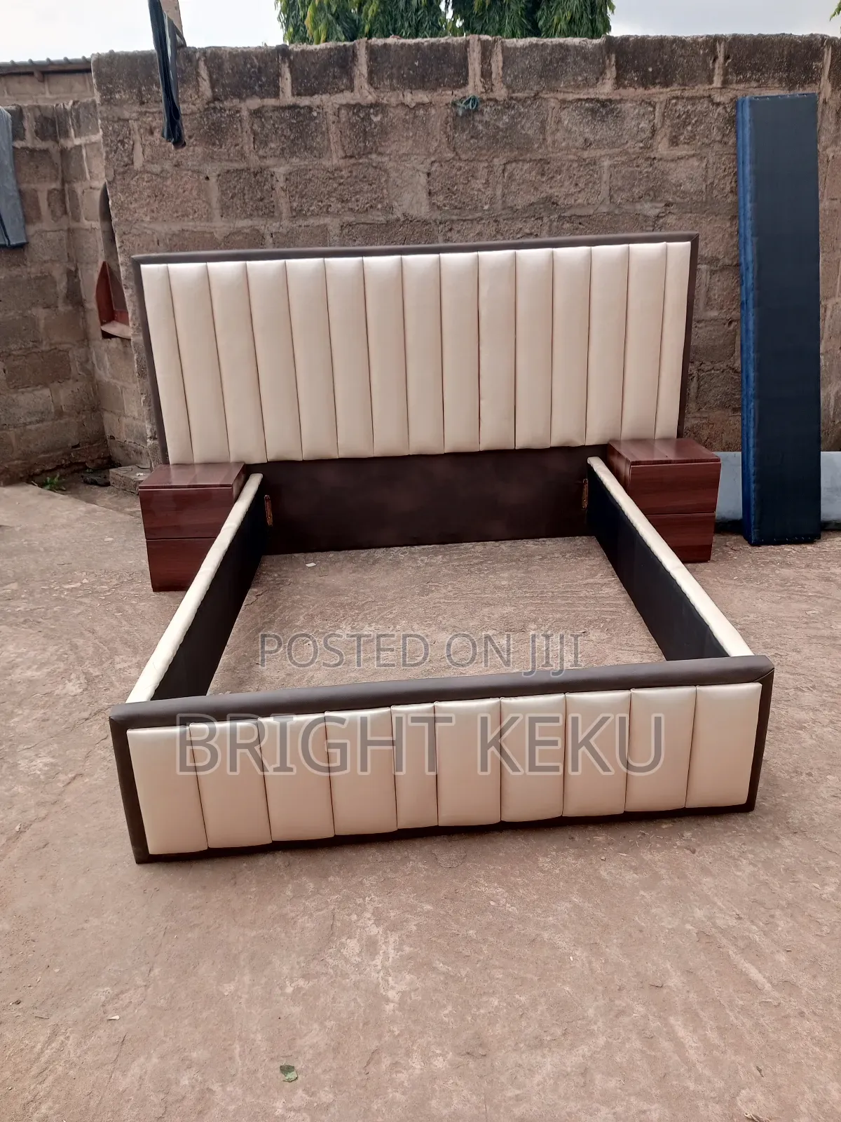 Double Bed Frame With Side Drawers