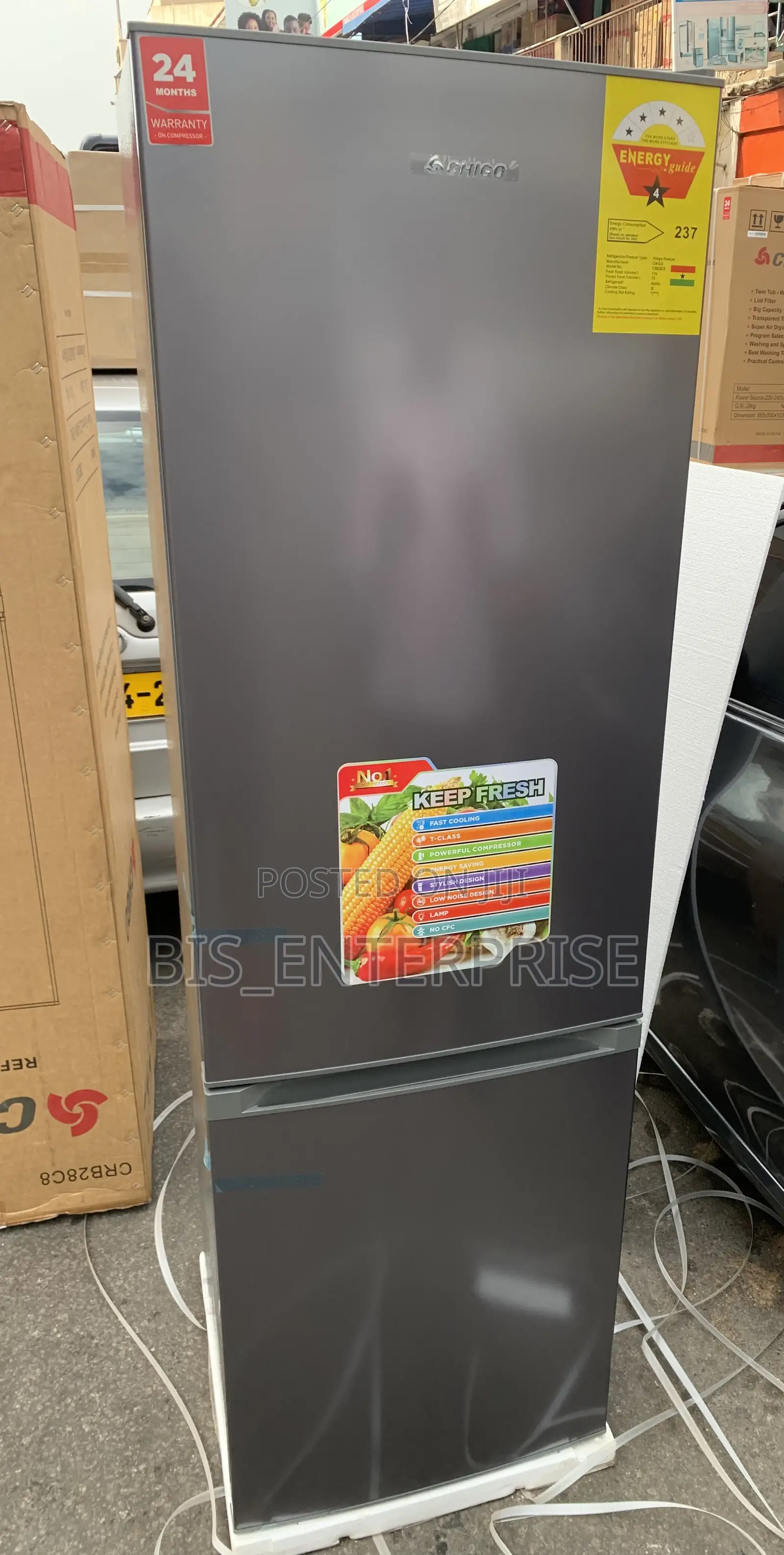 Chigo Refrigerator Double Door 248 Liters