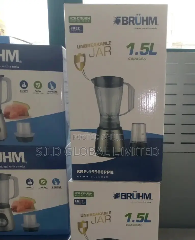 Fabulous Bruhm Blender 1.5L With Unbreakable Jar BBP-15500PP