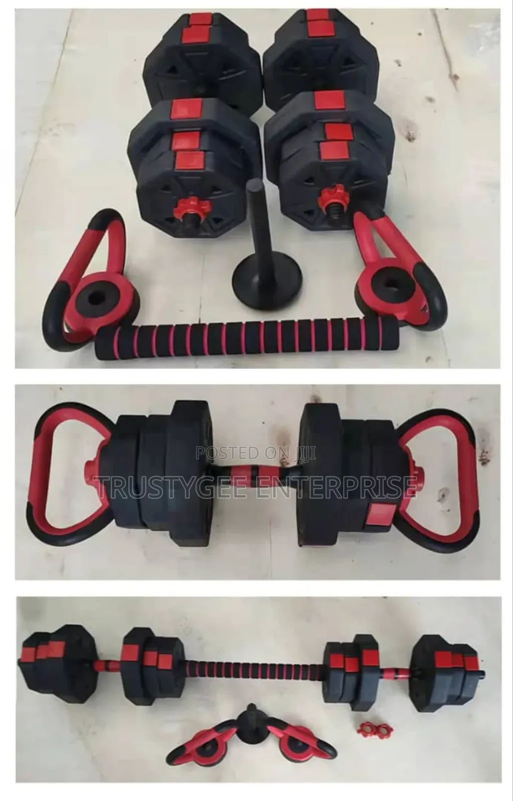 Adjustable Octagonal Dumbbells With Kettlebell