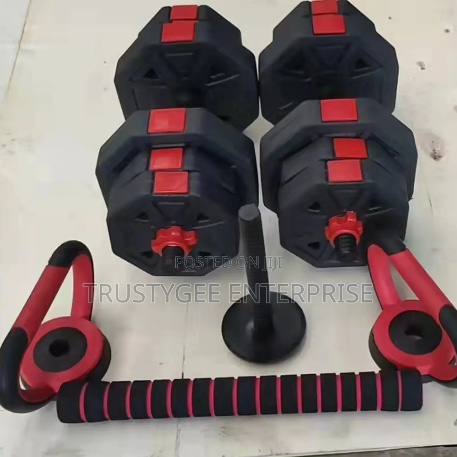 Adjustable Octagonal Dumbbells With Kettlebell