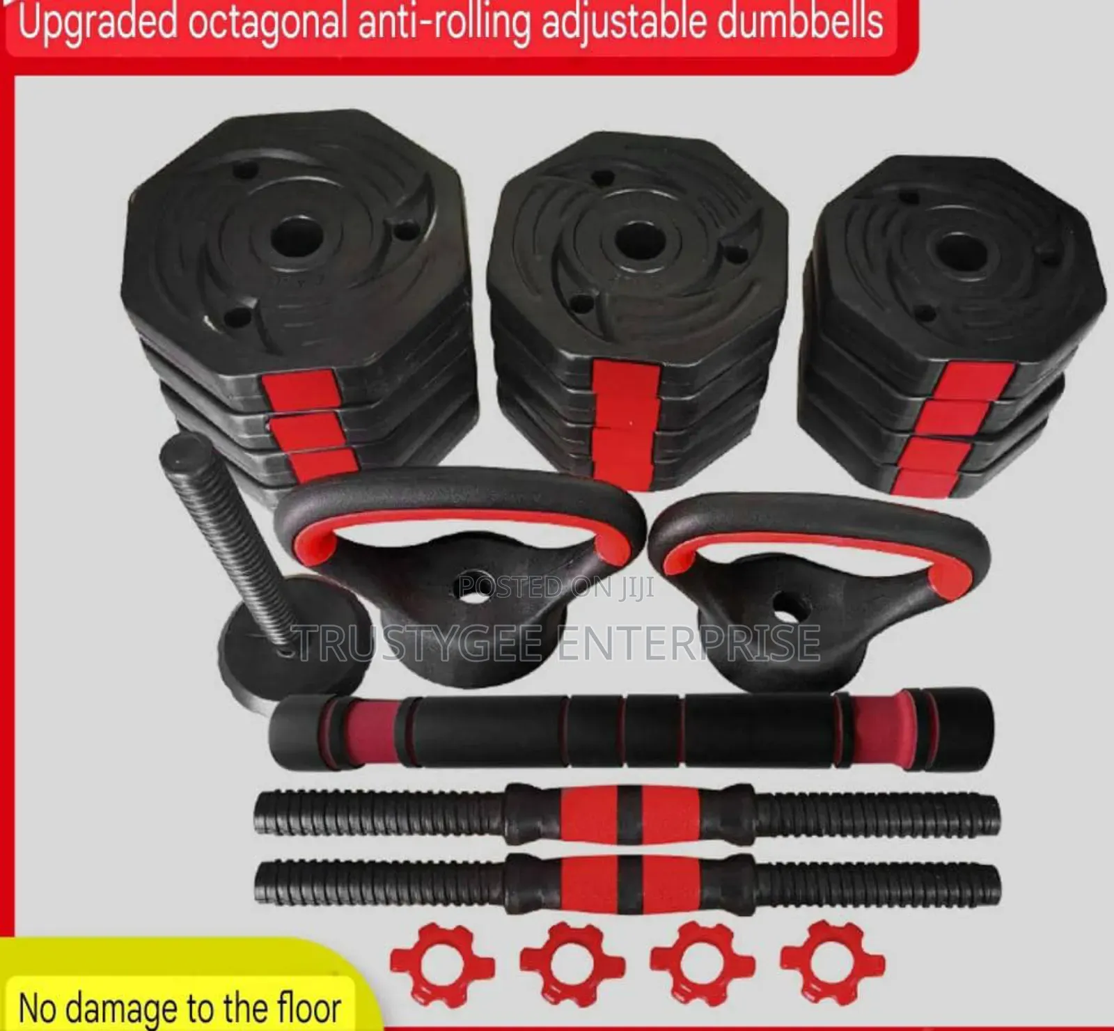 Adjustable Octagonal Dumbbells With Kettlebell