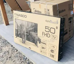 Sealed 50 Inch Nasco Digital Led New (Black) Tv.
