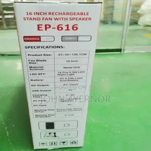 16 Inch Rechargeable Fan