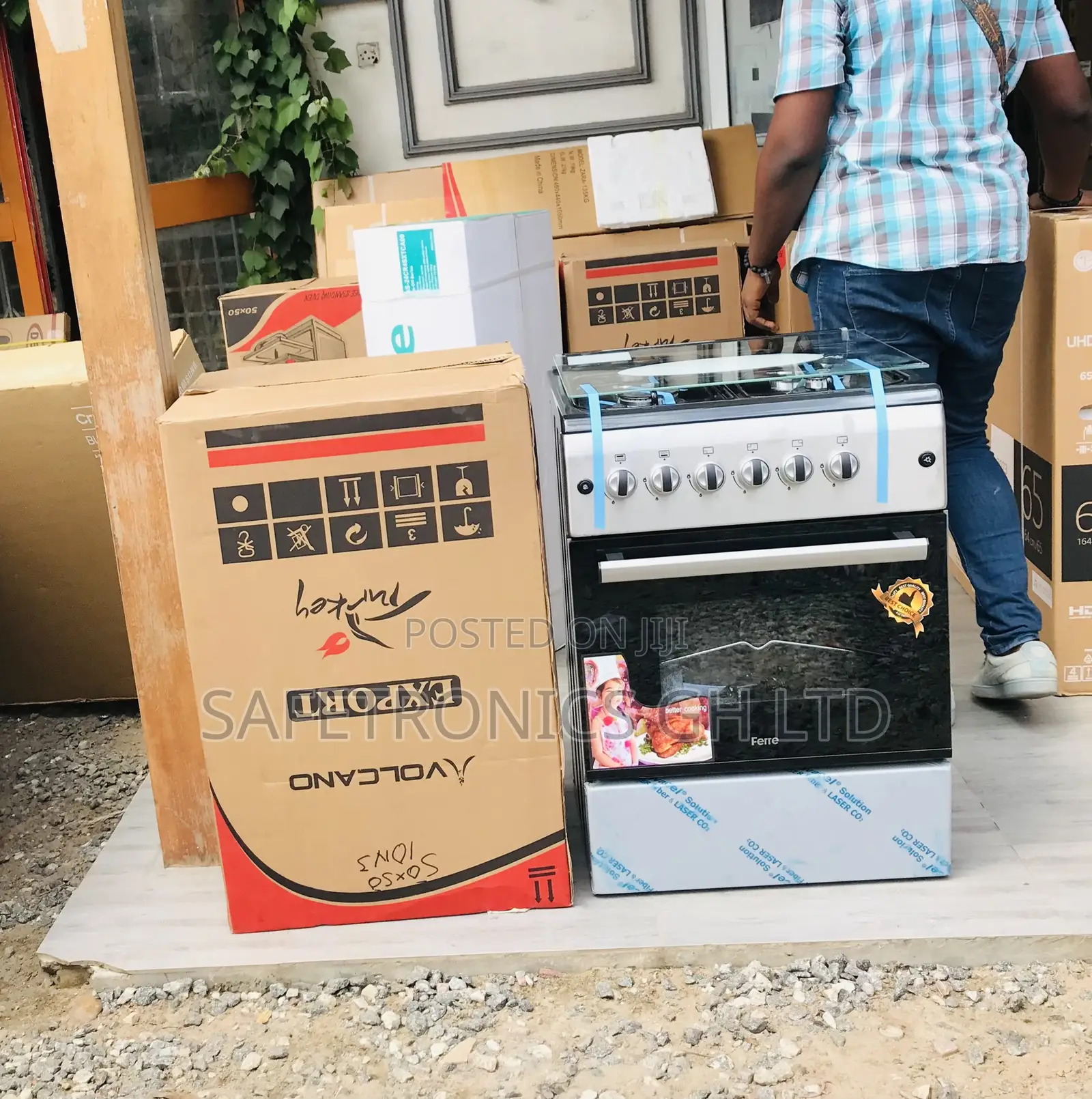 Purchase Sealed Ferre 60by60 (Gray) Oven/Grill 4 Gas