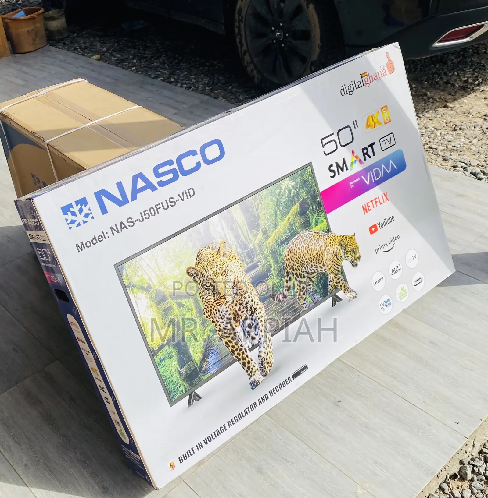 Nasco 50 Inch Uhd Smart Television(Black).