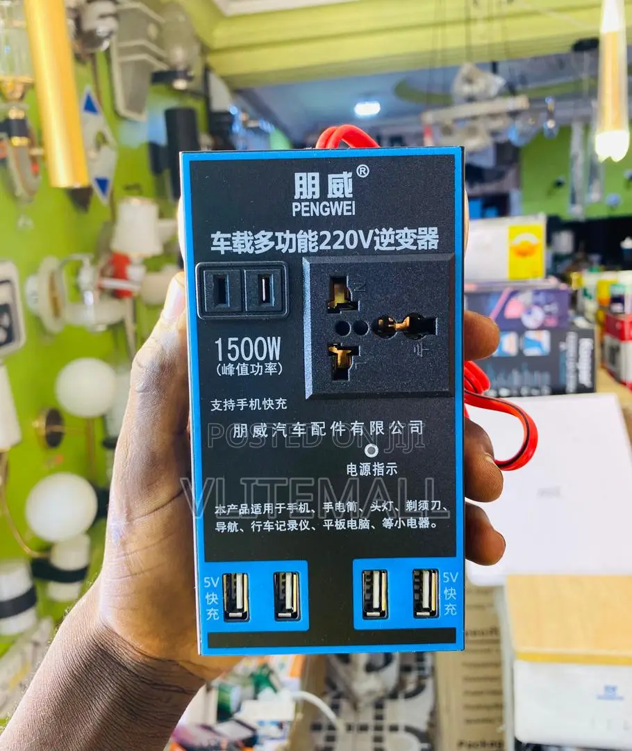 Car Inverter 1500W Peak for Car Appliances Power Inverter Wi