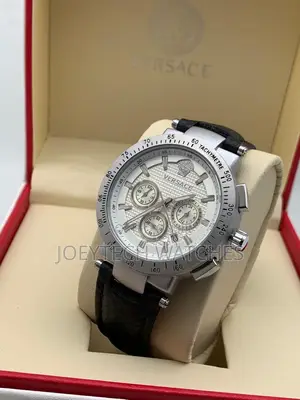 Versace Tough Leather Chronograph Watch
