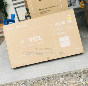 Sealed (Black) 65 Inch Smart TCL Qled C645 UHD Tv 