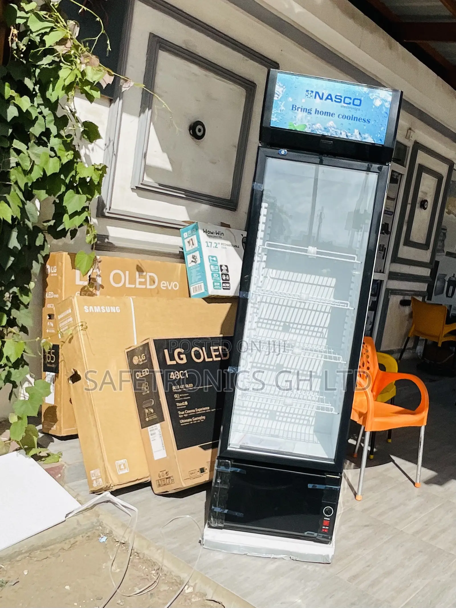 Electric New Nas-Fl350-1dr Singledoor Glass Display 
