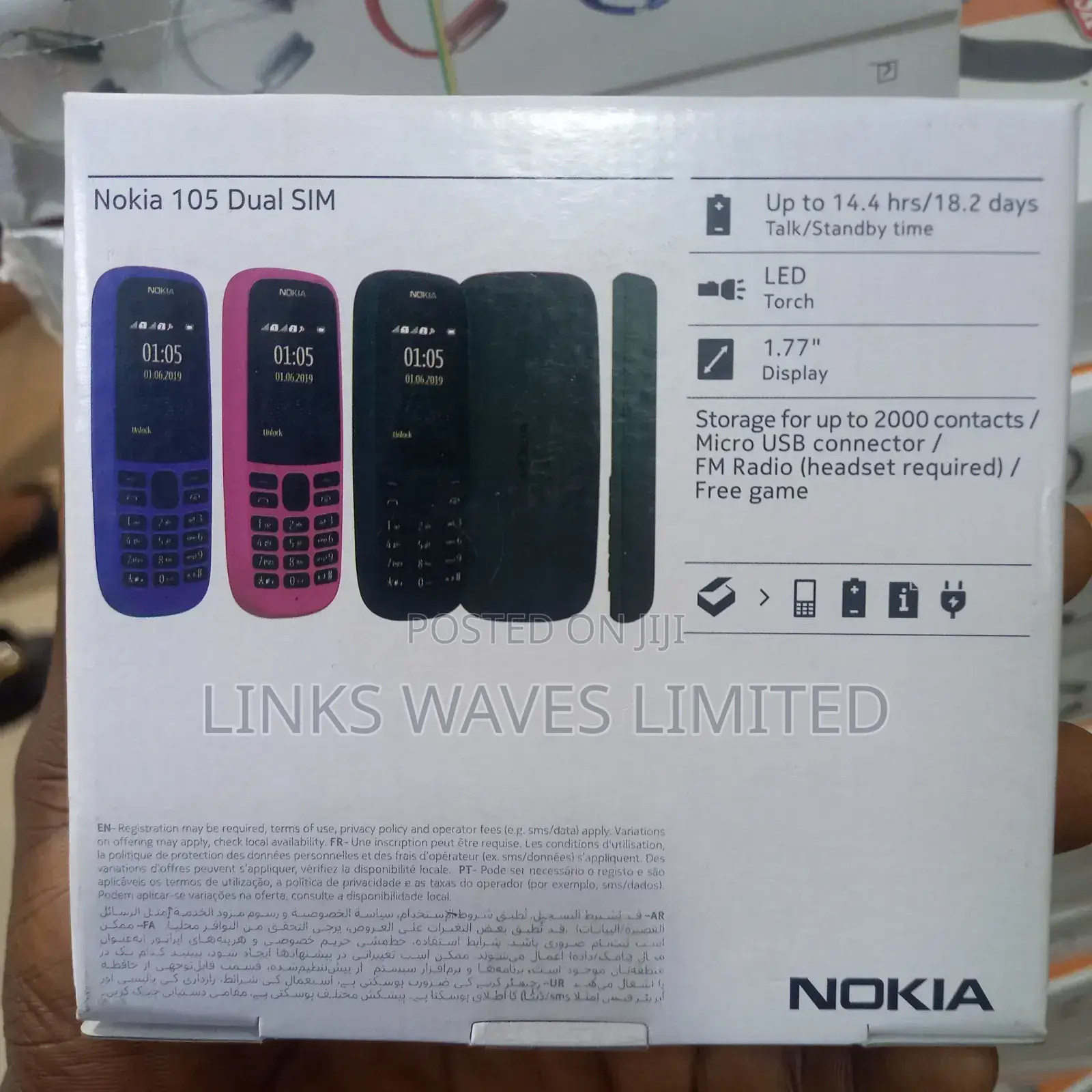 New Nokia 105 Blue