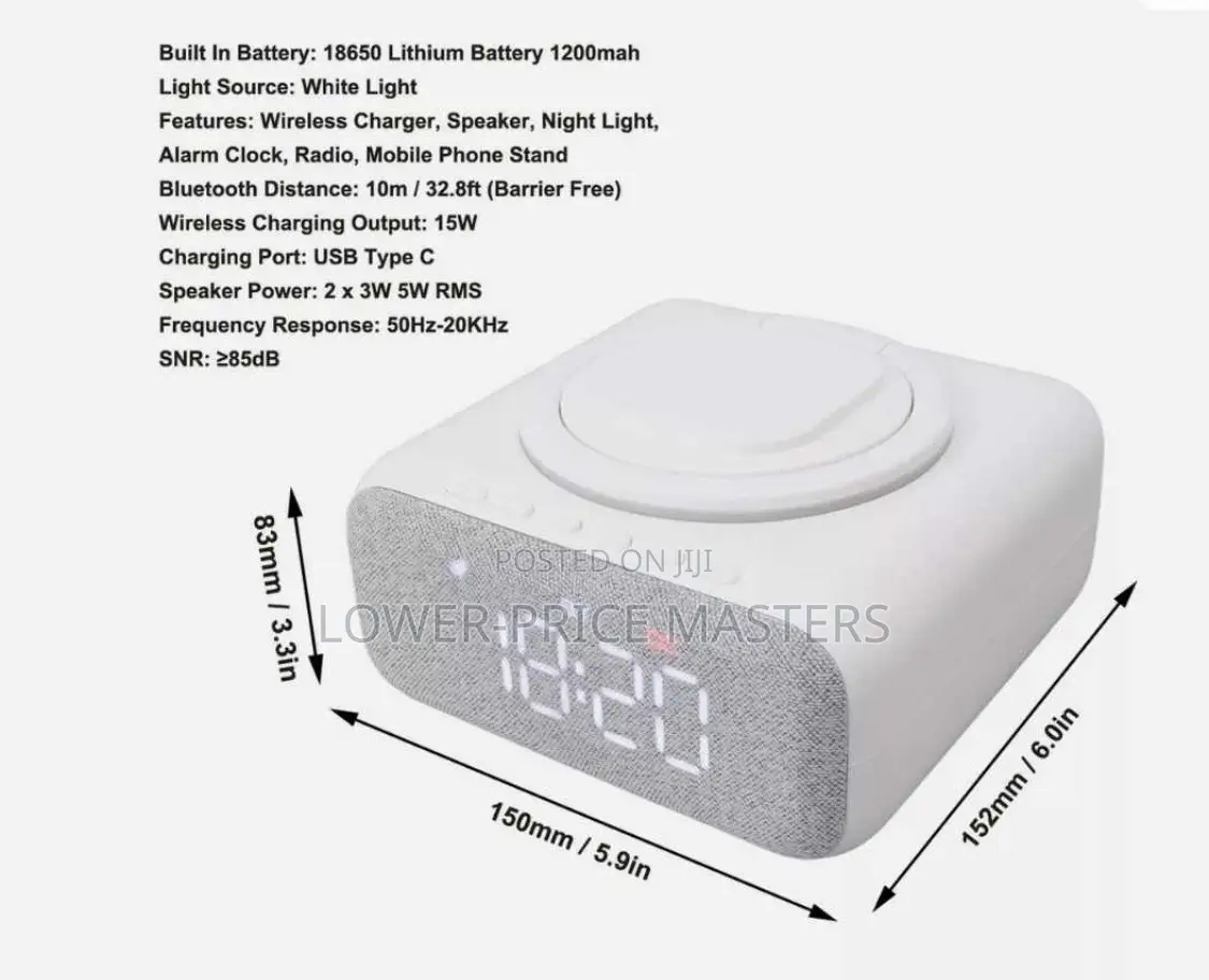 Wireless Stereo Speaker With Ringlight and 6 Extra Functions