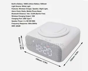 Wireless Stereo Speaker With Ringlight and 6 Extra Functions