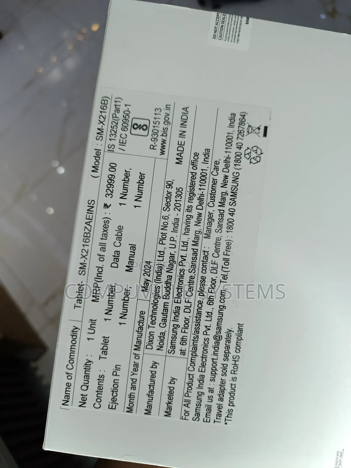 New Samsung Galaxy Tab A9+ 128 GB Black
