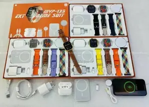 MVP 135 Smart Watch Suit With Airpods Wireless Power Bank