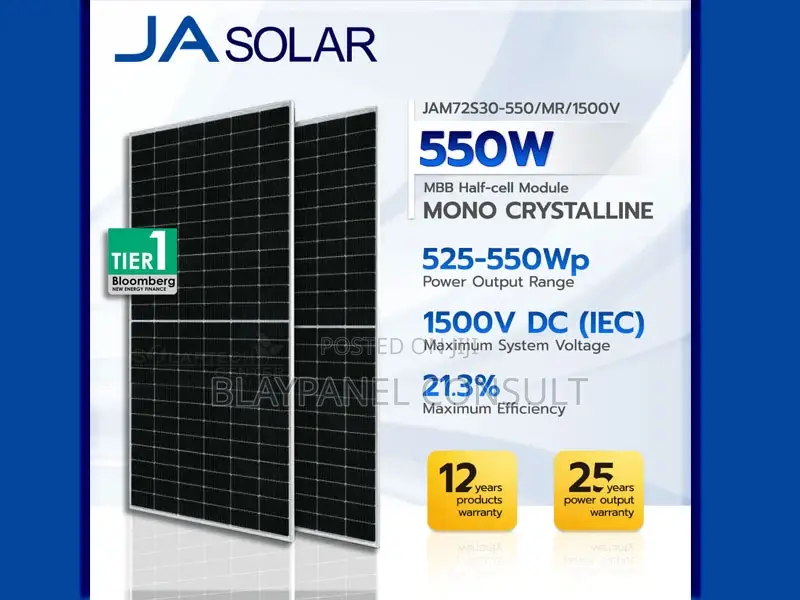 550w Ja Solar Panel