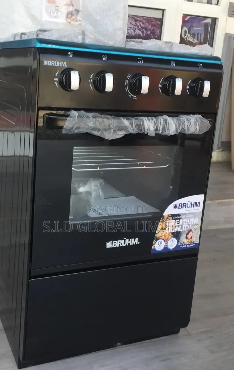 Brand New BRUHM 4 Gas Burner 50X50CM– (BGC-5540IS)