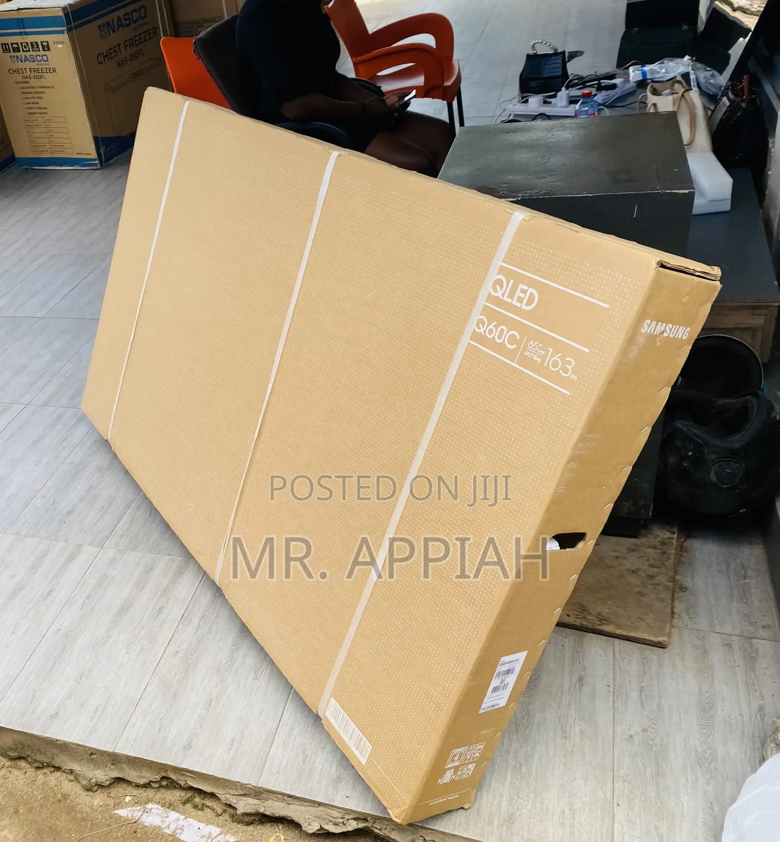 Sleek Samsung 65Q60B 65 Inch Qled Smart Television.