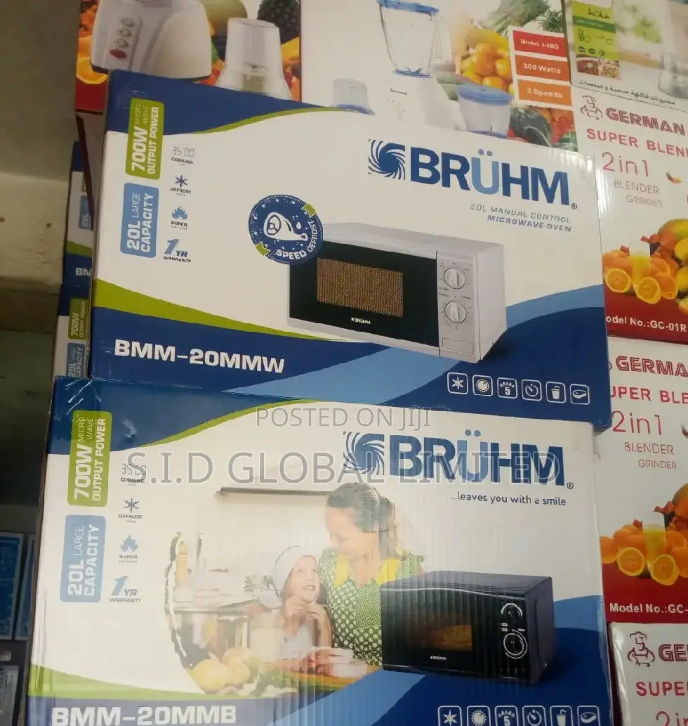 Great Bruhm 20L 700W Solo Microwave Oven BMM-20mw-White