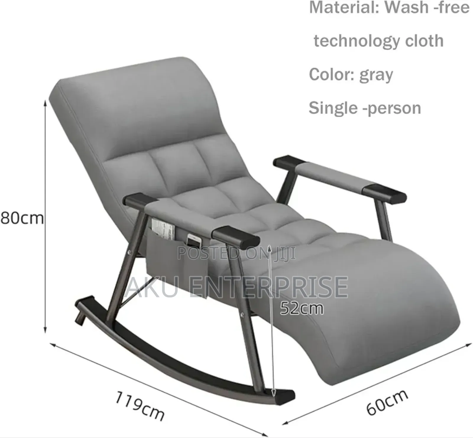 Rocking Chair, Luxury Reclining Lazy Balcony Leisure Chair