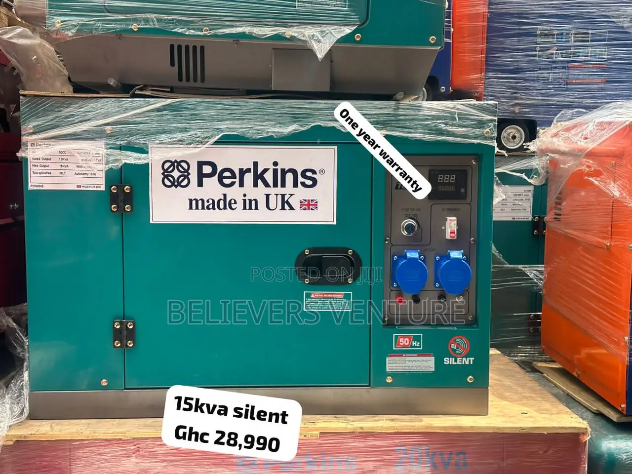 Uk Made Perkins 15kva 16500w Generator Silent Generator