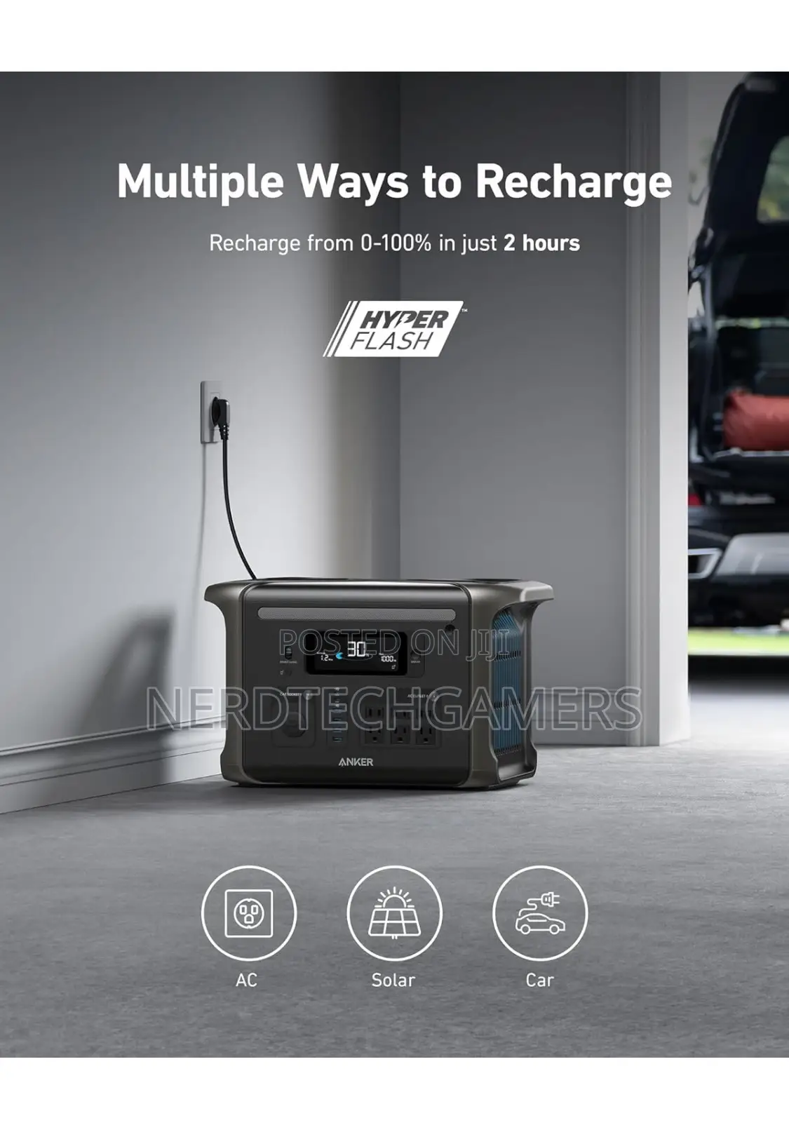 Anker SOLIX F1500 Portable Power Station, 1800W, 1536wh