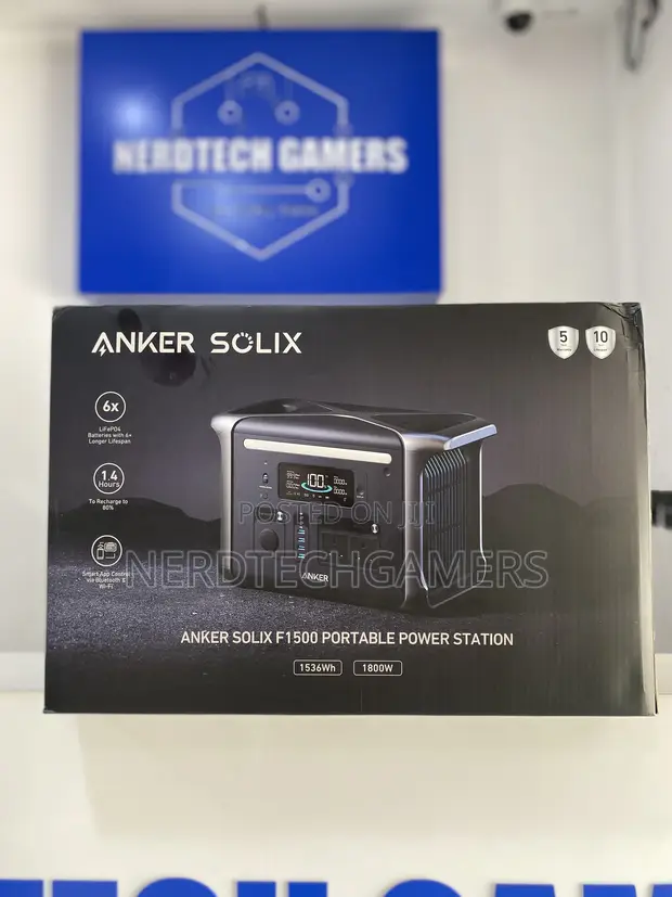Anker SOLIX F1500 Portable Power Station, 1800W, 1536wh in
