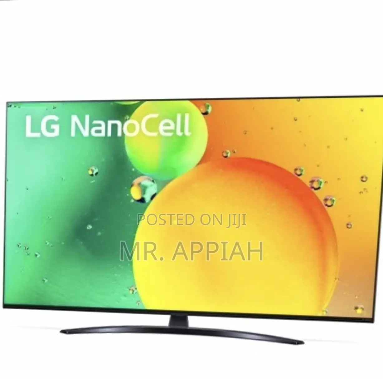 Sleek LG 65NANO763 65 Inch Nanocell Smart Television.